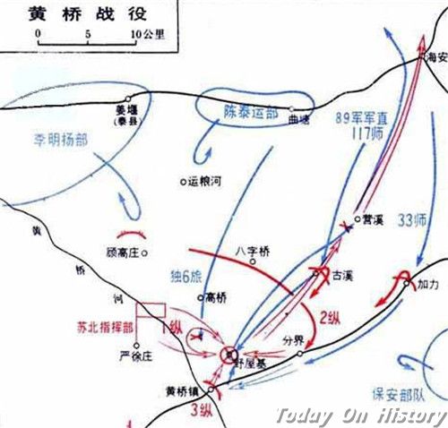 挺进苏北与黄桥决战(图1) 挺进苏北与黄桥决战(图1)